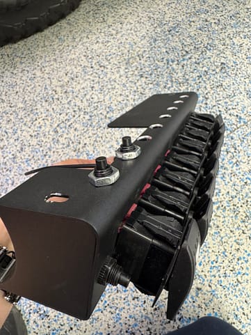 Jeep JK switch panel drilled for extra switches