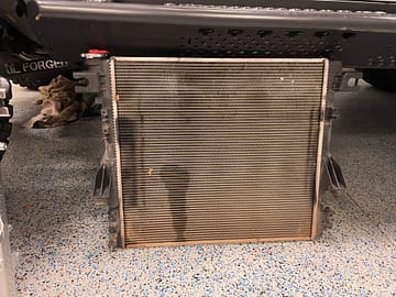 Jeep JK Radiator Upgrade stock front